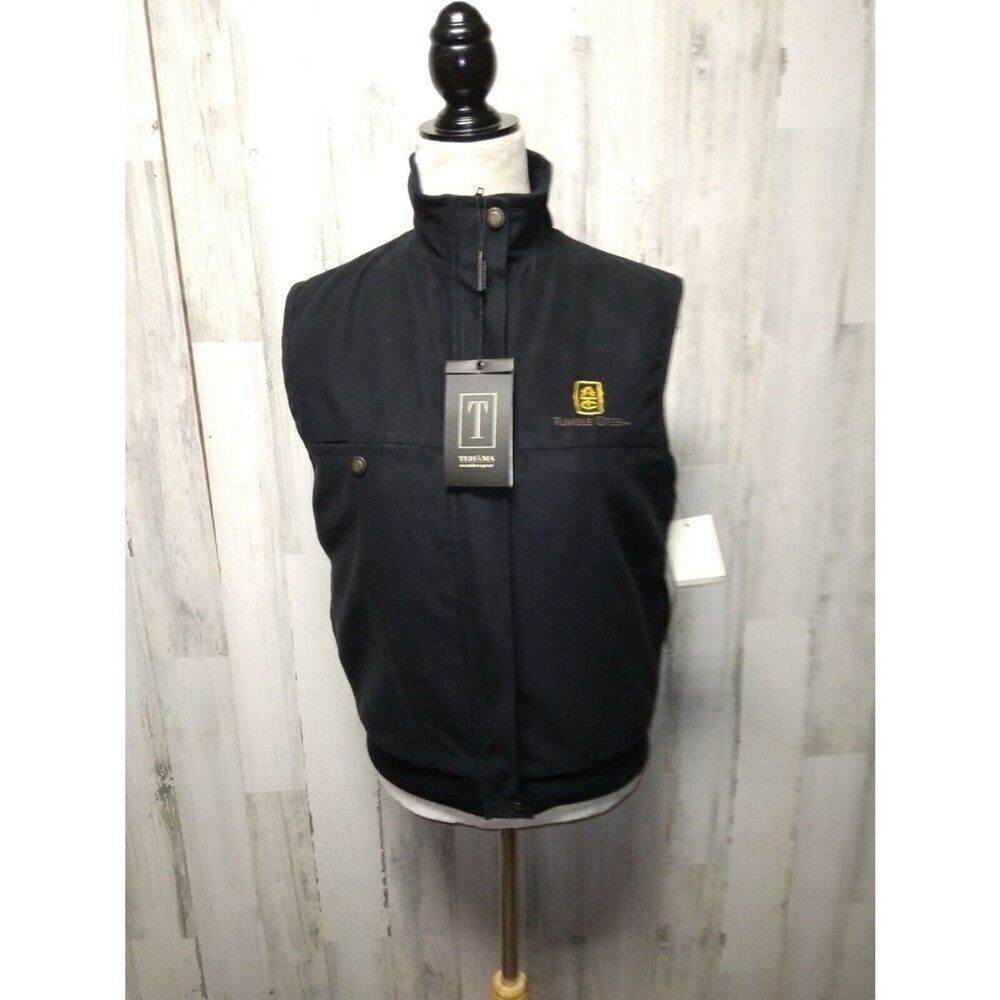 NWT Tehama Nancy Haley Black Women's Vest Size Small Tumble Creek